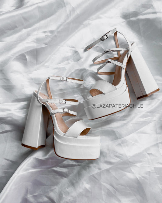Sandalia juani eco cuero white