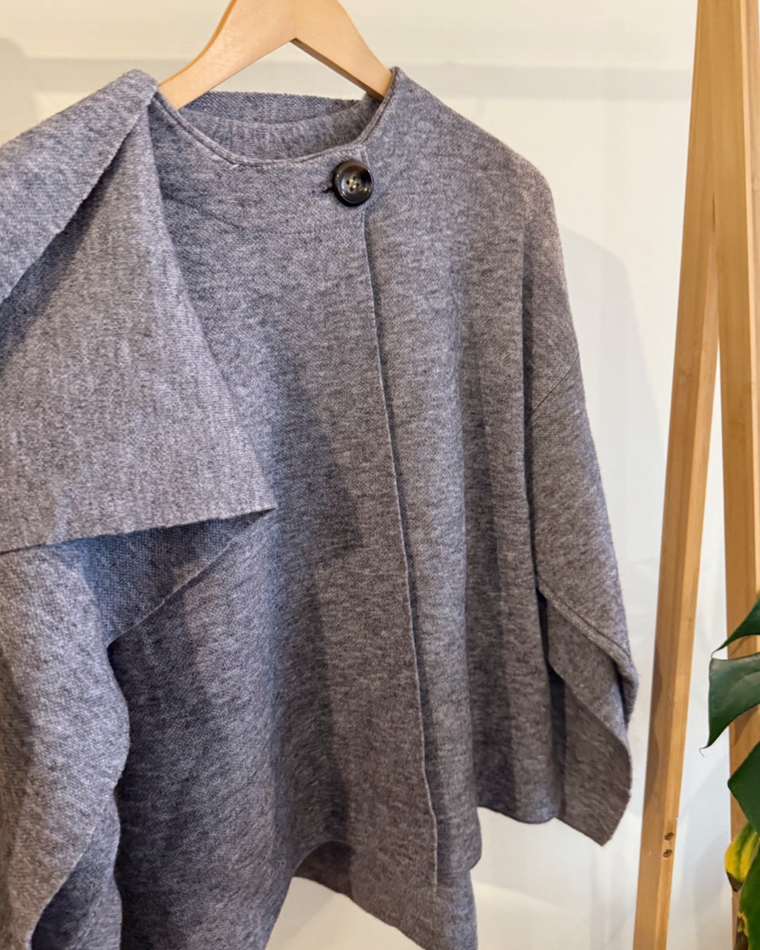 Chaqueta bufanda dupe zara gris